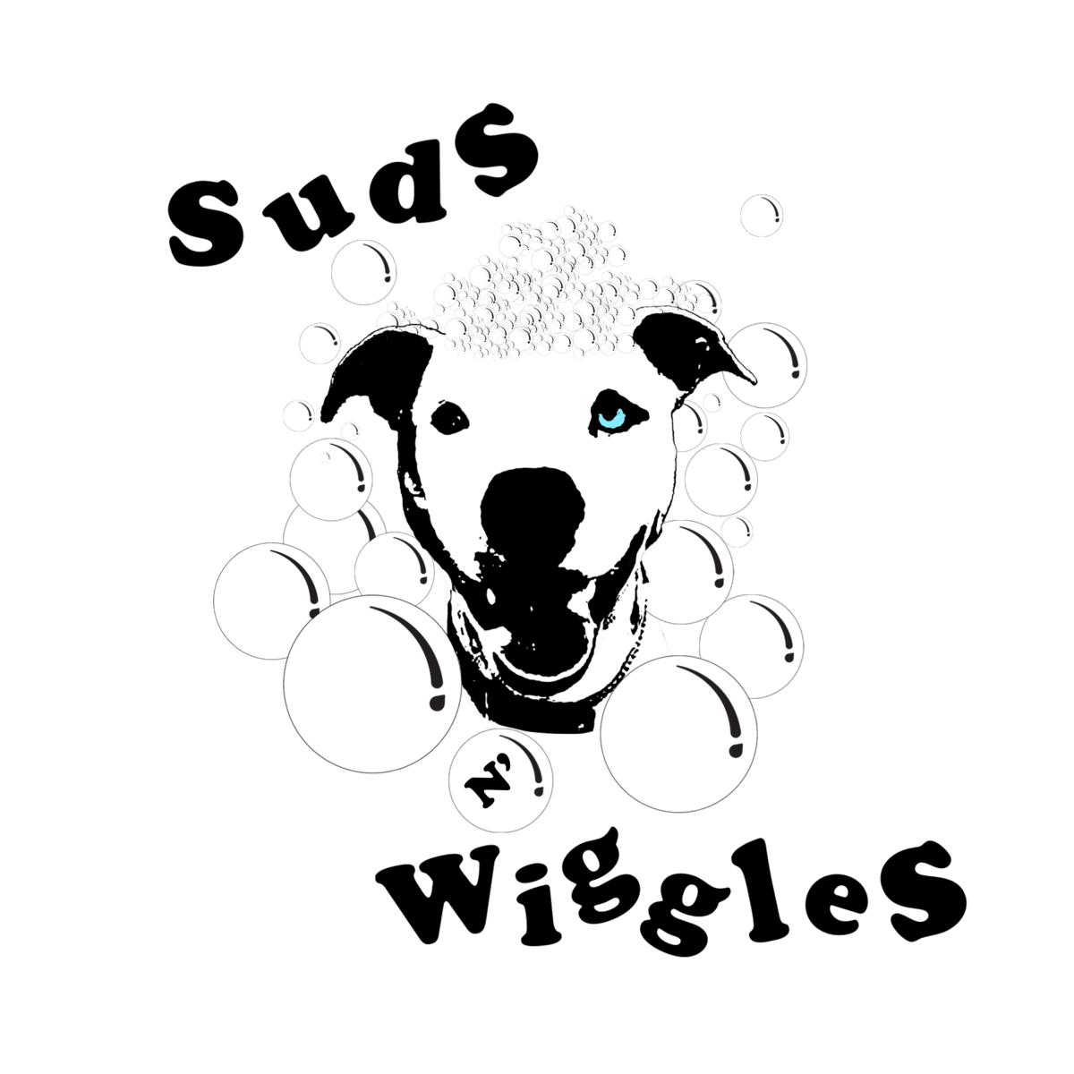 A happy groomed dog named Wiggles